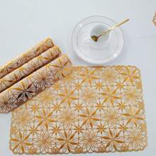 4 件欧式 PVC 餐垫、桌垫装饰 - 彩色 - 查看 4