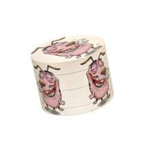 4-Layer 50mm Diameter Cartoon Design Zinc Alloy Herb Grinder