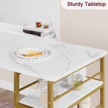 Mesa de bar con juego de taburetes de bar, mesa de bar con 2 taburetes de bar y 3 estantes laterales de 3 piezas. Juego de mesa de comedor, mesa de cocina, grupo de asientos industrial para comedor, cocina, sala de estar
