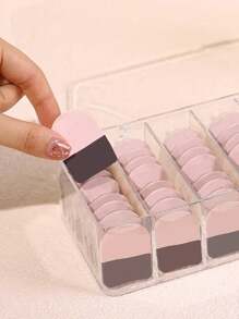 klimonla 1pc 7-Grid Eyeshadow Palette Organizer, Acrylic Makeup Storage Box, Multi-Functional High Breathability Dust-Proof Organizer, Nail Art & Eyelash Tools Storage Box, Jewelry Box, Makeup Brush Holder, Perfume Holder, Cosmetic Bag, Gift For Women, Christmas Gift