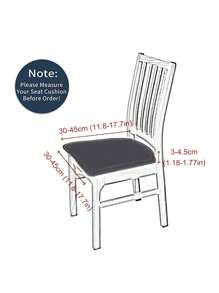 1pc Chair Cover Milk Silk Elastic Waterproof Bench Cover Hotel Restaurant Table Chair Cover