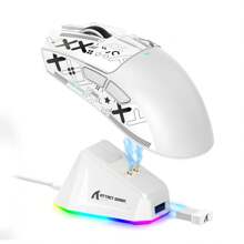 ATTACK SHARK ATTACK SHARK X11 Lightweight Wireless Gaming Mouse With RGB Charging Dock, Tri-Mode-2.4G/USB-C Wired/BT, 22K DPI, PAW3311 Optical Sensor, HUYU Switch, 5 Programmable Buttons For PC/
