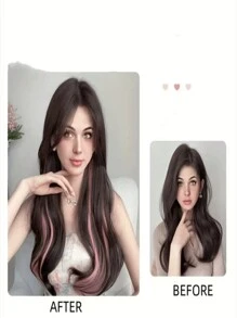 2 Pieces Curly Hair Extensions With Clips For Women - Colorful Protrusions, Invisible And Seamless, Perfect For Casual Wear Or Vacation[ Random Color ] - Multicolor - View 8