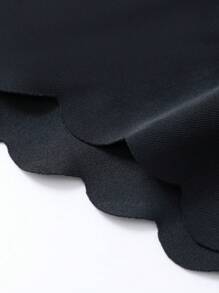 5 قطع/عبوة سراويل داخلية خفيفة بدون غرز للنساء، ذات خصر منخفض أسود ناعم حريري غير مرئي مع حافة مكسرة، سراويل داخلية أساسية من الساتان الجذاب، سلسلة رفيعة قابلة للتنفس - الأسود - مشاهدة 4