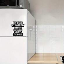 1pc Matte Asymmetrical Reusable Sticker, Self-Adhesive Decal For Laptop, Water Bottle, Wood, Plastic, Glass, Metal, Ceramic