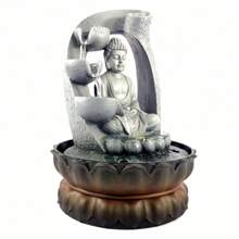 kangten Indoor Fountain With LED Lighting Pump Buddha Fountain Fountain Decoration - Multicolor - View 9