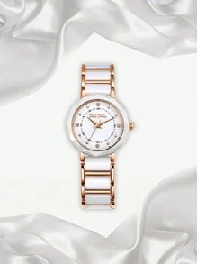 Folli Follie 女士手表 陶瓷石英正装手表 女士手链表 小型腕表 镶水钻女士手表 优雅正装手表 女士礼物 - 白色 - 查看 3