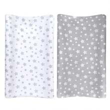 2 Packs Changing Pad Cover For Boys Girls, Lovely Star Print Soft Unisex Diaper Change Table Sheets, Fit 32"X16" Contoured Pad, Comfy Cozy 2 Packs Cradle Sheets Love Valentine - Multicolor - View 7
