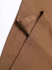 Brooklyn Men's Shirt Cotton Blouse Imported T-Shirt Premium Mesh - 鏽棕色 - 查看 2