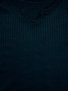 Children's Set For Girls Consisting Of A Ribbed Tank Top And A Short Skirt - Negro - Ver 3