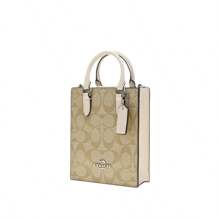 Coach Túi xách đeo chéo da PVC Outlet dành cho nữ CJ494SIGHA - CJ494SIGHA kaki nhạt màu trắng - Xem 2