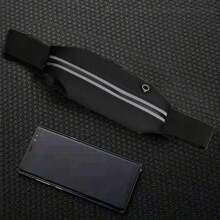 Pochete refletiva para corrida para homens e mulheres - Pochete ajustável à prova d'água com bolso para celular - Ótima para corrida ao ar livre e ciclismo