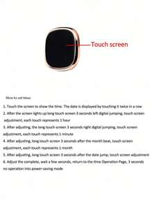 3pcs Square Digital Display Electronic Watch / BFF Watch Magnetic Closure Milanese Watch Band Digital Sport Watch