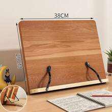 1 Peça Suporte de Leitura Multifuncional de Bambu, Suporte para Livro, Caderno e Laptop para Estudantes, Escritório, Exames