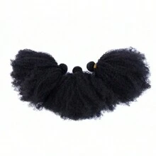 Mongolian Afro Kinky Curly Bundles Human Hair 4B 4C Afro Kinky Human Hair Bundles 3pcs Curly Weave Bundles Unprocessed Virgin Hair Afro Curly Hair Extensions For Women Natural Color - Black - View 6
