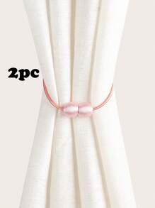 1 cái/2 cái/4 cái Dây buộc rèm cửa hình tròn tối giản từ tính, nhiều màu sắc và kích cỡ, thích hợp để cố định rèm cửa - Kiểu dây lúa mì - Xem 18