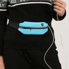 Pochete refletiva para corrida para homens e mulheres - Pochete ajustável à prova d'água com bolso para celular - Ótima para corrida ao ar livre e ciclismo
