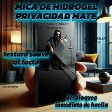 Mica de Hidrogel para ZTE Calidad HD, Mate, Privacidad mate, Anti blue light, Colorul pzs. Frontales adecuadas para modelos curvos y normales. - Privacidad Mate - Ver 3