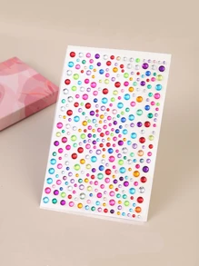 5pcs Multicolor Purchase Products DIY Faux Pearl Stickers Self Adhesive Decorative Stickers Acrylic Shiny Crystal Gem Stickers Can Be Pasted On The Face, Hair, Eyes, Mouth, Cosmetics, Nails, Body, Crafts ,Hair Styling Tools Hair Accessories - Multicolor - View 14