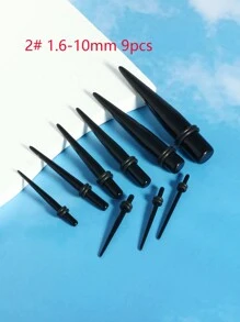 9-36PC Ear Stretching Kit 14G-10mm - Acrylic Earring Plugs Gauge Tapers Tunnels - Lightweight Expanders For Men Women - Ear Tunnel - View 8