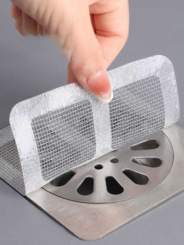 50 Stücke/30 Stücke/10 Stücke Ablauf Filter Abdeckung für Haare, Einweg Dusche Abfluss Haare Fänger, Einweg Dusche Haare Fänger, Bodenablauf Filter Mesh Aufkleber, Haarsiebe für Badewannen, Badezimmeraccessoires, Küche, Bad, Haushaltswaren (vor Gebrauch trocken wischen, um Ablösen zu verhindern)