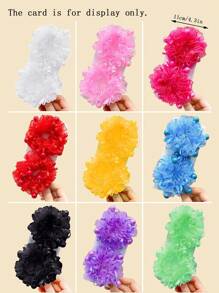 2入組可愛的黃色織帶寶石和花朵髮帶,適合日常穿著,度假或派對 - 黃色 - 查看 5