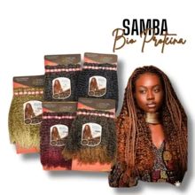 Gy Psy Jumbo Kit +  Bio Protein Organic Curl Hair For Braids Interlace Gy Psy Braids African Beauty - 棕色 - 查看 6