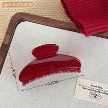 1 Stück/7 Stücke geometrisches Muster, lässig, niedlich, elegant, schick, Straßen-ABS (ABS-Harz) Damen Mode, einfache multifunktionale Schleife Wolke asymmetrische große Haarspange, geeignet für den täglichen Gebrauch: Zuhause, Schule, Strand, Büro, Party, Geburtstag, Weihnachten, Rückkehr zur Schule, modische Haarzubehör für alle Jahreszeiten, Schönheit Klammern, lässige Haarklammern für Herbst und Winter, für Urlaubsoutfits Frau