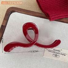 1 Stück/7 Stücke geometrisches Muster, lässig, niedlich, elegant, schick, Straßen-ABS (ABS-Harz) Damen Mode, einfache multifunktionale Schleife Wolke asymmetrische große Haarspange, geeignet für den täglichen Gebrauch: Zuhause, Schule, Strand, Büro, Party, Geburtstag, Weihnachten, Rückkehr zur Schule, modische Haarzubehör für alle Jahreszeiten, Schönheit Klammern, lässige Haarklammern für Herbst und Winter, für Urlaubsoutfits Frau