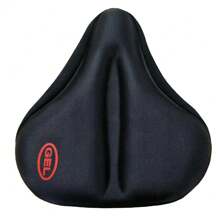 1pc Oversized Bicycle Silicone Seat Cover, Thickened Mountain/Electric Bike Saddle Cushion