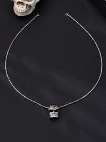 1 件欧美风格夸张骷髅项链，适合男士日常佩戴，嘻哈风格 - 骷髏頭b - 查看 4