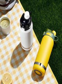 800ml Stainless Steel Thermal Bottle For Cold Drinks With Straws And 2 Spouts - 紫丁香色 - 查看 6