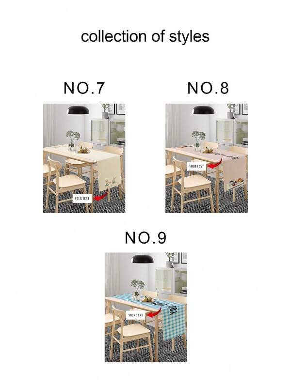 Individualisierte Produkte|Tischläufer mit Familienfoto, individueller Tischläufer, Heimgeschenke, Tischdecke, Wohndekoration