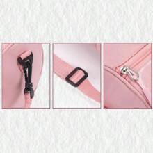 Borsa da danza personalizzata alla moda per donna, borsa a tracolla per ballo classico, latino, danza di strada, borsa a tracolla da viaggio per yoga (rosa)