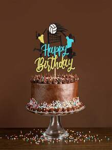 Volleyball Themed Cake Decorations For Birthday Cakes - Many - View 7