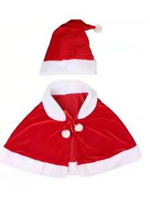 新款圣诞披风斗篷圣诞老人服装派对表演成人女款金丝雀衣服帽子 - 彩色 - 查看 5