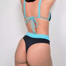 WOMEN'S BIKINI - 黑色 - 查看 2
