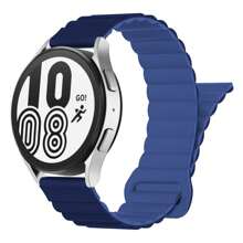 Silicone Magnetic Watch Bands Compatible With Samsung Galaxy Watch 6/5/4 Band 40mm 44mm/Watch 6 Classic Band 43mm 47mm/Watch 5 Pro 45mm/Watch 4 Classic, 20mm 22mm Silicone Magnetic Sport Strap For Women Men - 20mm - View 9