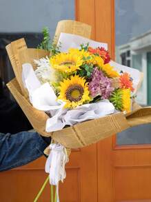 10 arkuszy papieru do pakowania w kwiaty w stylu vintage, papier do pakowania prezentów w bukiety, na Walentynki, prezenty na przyjęcia świąteczne