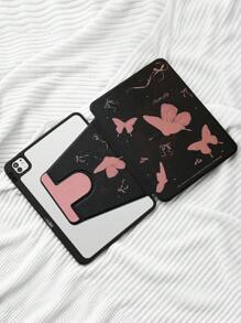 1 件精美黑蝴蝶 720 旋转保护套，带笔槽，亚克力透明水晶后盖，防摔外壳，兼容 iPad，支持睡眠/唤醒 - 彩色 - 查看 31