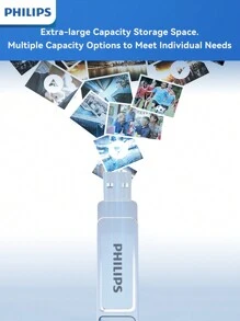 PHILIPS 256GB USB 闪存盘 | USB 3.2 Gen 1 速度 | 高达 150MB/S | 优质金属外壳 | 256GB