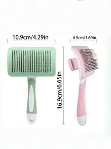 爱狗人士和狗妈妈爱和猫爱人和猫妈妈爱清洁梳 - 多功能猫/狗爱好者礼物和狗/猫妈妈爱宠物刷工具，可深层清洁猫/狗爱好者和猫妈妈爱浮毛，按摩和保护猫/狗爱好者礼物和狗/猫妈妈爱宠物毛发。一键清洁，精致、方便、舒适地去除毛发 - 防缠结猫爱人和猫妈妈爱毛梳，长毛刷用于清洁、美容和顺滑猫/狗爱好者礼物和狗/猫妈妈爱宠物用品 - 彩色 - 查看 2
