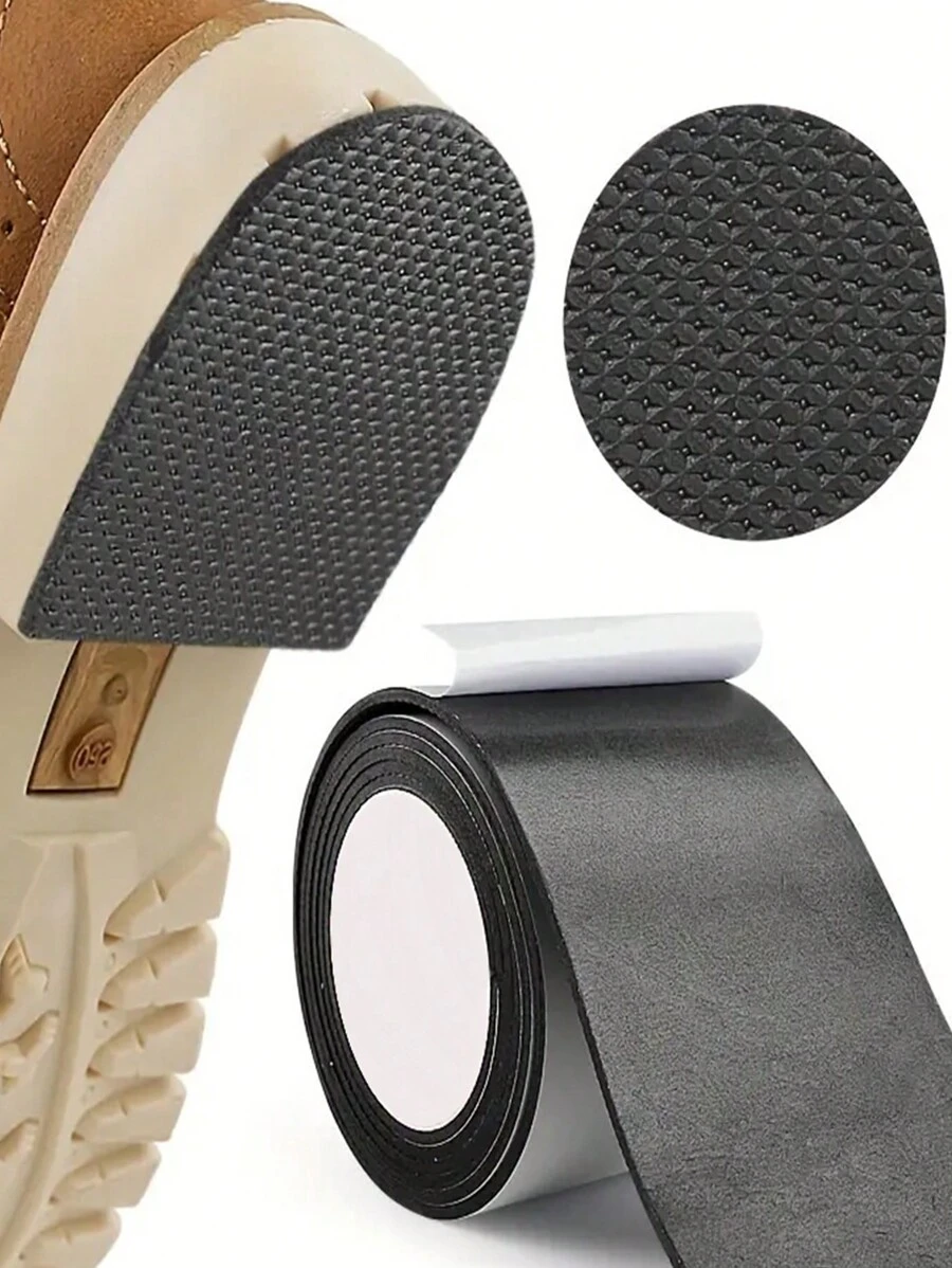 Maschenförmige verschleißfeste Dämpfersticker, geräuschdämmende Anti-Rutsch-Klebepads für Schuhsohlen, Winterzubehör