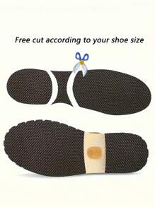 Maschenförmige verschleißfeste Dämpfersticker, geräuschdämmende Anti-Rutsch-Klebepads für Schuhsohlen, Winterzubehör