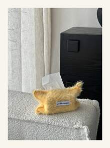 1 peça de saco de lenços de pano de penas de cor sólida, caixa de lenços de papel desenhada para casa - armazenamento de cabeceira, saco pendurado, decoração pendurada, pacote de lenços de papel, alta qualidade sem queda, decoração de mesa
