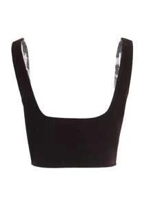 Women's Lace Up Corset Top .Y Vintage Western Bustier Crop Top Tight Fit Cropped Vest Clubwear - 黑色 - 查看 6