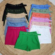 PREMIUM KITS 3 TAILORED SHORTS LINED BELT - hồng-xám-đen - Xem 1