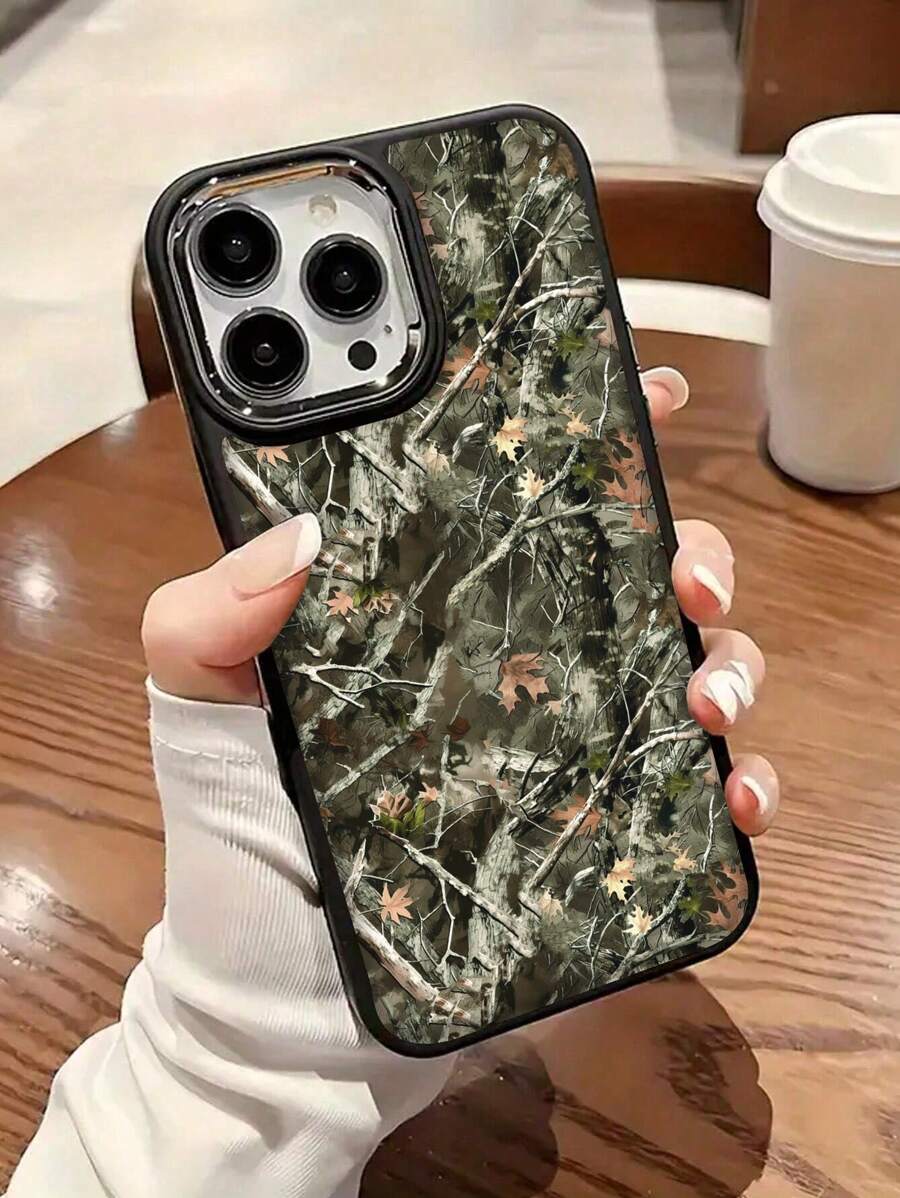 Ốp lưng điện thoại di động silicon lỏng họa tiết ngụy trang Apple Forest bảo vệ toàn thân chống sốc chống rơi TPU cao su mềm tương thích với iPhone chống thấm nước chống trầy xước - Nhiều màu - Xem 1