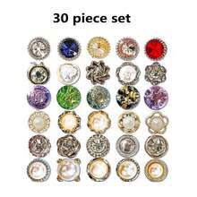 25/30pcs Zinc Alloy Plain Color Anti-Slip Invisible Snap Buttons/Brooches For Shirt, Dress, Sweater, Coat, Scarf, Seamless All-Year-Round - Many - View 10