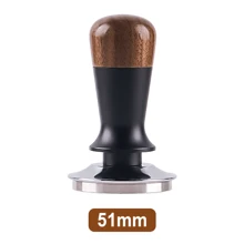 1 dụng cụ nén cà phê Espresso, dụng cụ nén lò xo hiệu chuẩn áp suất đồng đều 51/58mm, dụng cụ nén cà phê có tay cầm bằng gỗ óc chó, dụng cụ nén cà phê Espresso cầm tay có đế ren bằng thép không gỉ, phụ kiện pha cà phê Espresso - Nhiều màu - Xem 9
